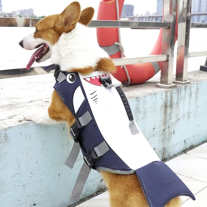 🔥 Shark Attack Dog Life Vest! Summer Swim Safety⚡Adjustable Safety Lock🐾S/M/L Size【TikTok's #1 Dog Swim Gear】 🔥 Shark Attack Dog Life Vest! Summer Swim Safety⚡Adjustable Safety Lock🐾S/M/L Size【TikTok's #1 Dog Swim Gear】
